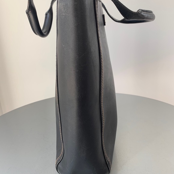 Ralph Lauren Black Leather Shopper Tote Bag - Picture 3 of 5